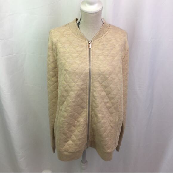 Isaac Mizrahi Live soho Quilted Bomber Jacket S - Picture 4 of 14